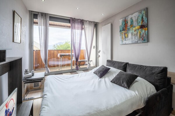 Knus appartement in Vieil Alpe met zuidbalkon, 500m van centrum - thumbnail 3