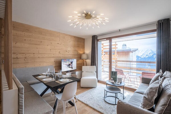 Authentiek 8-persoons appartement in Vieil Alpe, 400m van centrum Huez - thumbnail 1