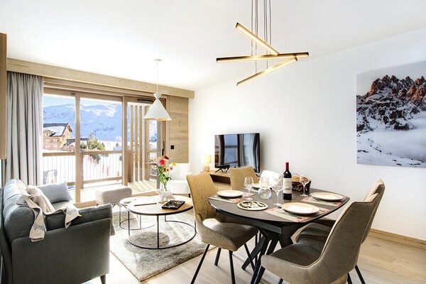 Ski-in/ski-out appartement Les Arcs 1800 met panoramisch uitzicht - thumbnail 4