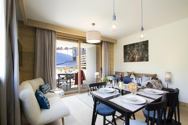 Appartement in Huez met terras, zwembad en directe piste-toegang - thumbnail 5