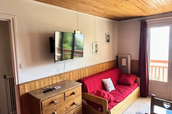 Knus appartement op de piste in Huez met zonnig balkon op het zuiden - thumbnail 3