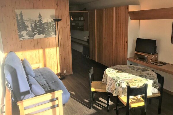 Zonnig appartement op de piste in Arc 1600 met panoramisch uitzicht - thumbnail 3