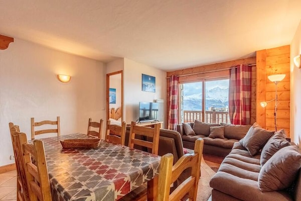Ski-in/ski-out appartement Bourg St Maurice met Mont Blanc uitzicht en zwembad - thumbnail 4