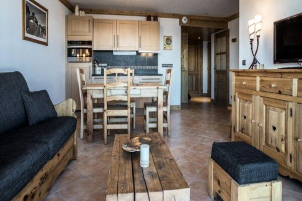Appartement 6p met zwembad, sauna en zicht op Mont Blanc in Les Arcs 1800 - thumbnail 1