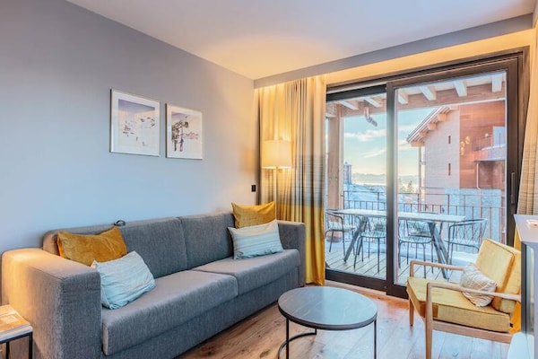 Luxe appartement Les Cristaux in Arc 1800 met spa en panoramisch uitzicht - thumbnail 2