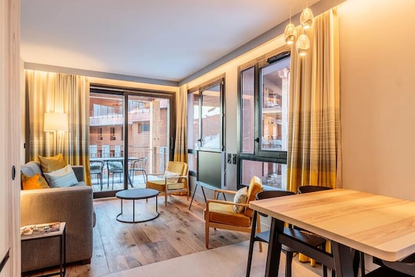 Luxe appartement Les Cristaux in Arc 1800 met spa en panoramisch uitzicht - thumbnail 4