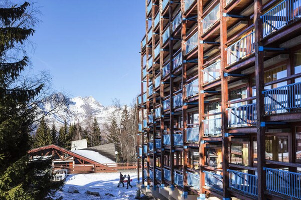 Knusse ski-in/ski-out studio Les Arcs met uitzicht op de Mont Blanc - thumbnail 3