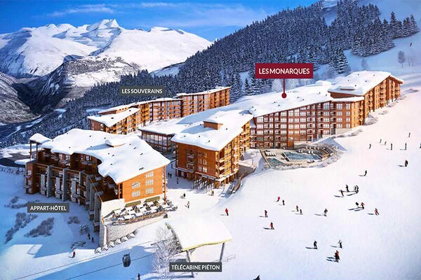 Luxe ski-in/ski-out appartement met zwembad en sauna in Bourg Saint Maurice - thumbnail 1