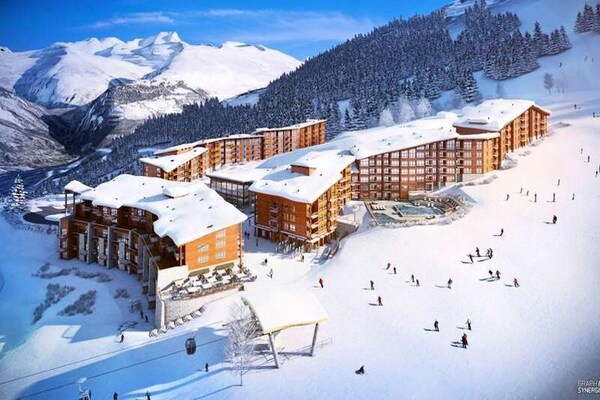 Ski-in/ski-out appartement in Les Arcs 1800 met zwembad en sauna - thumbnail 2
