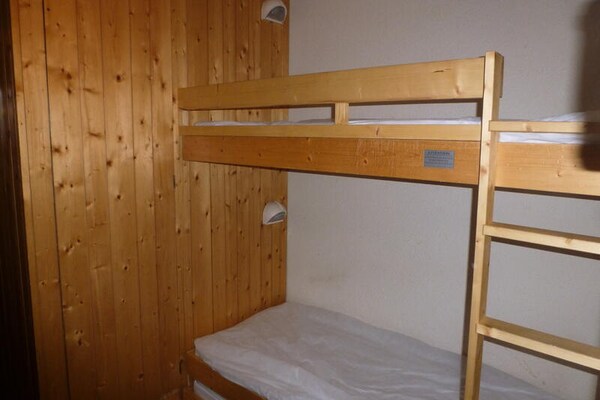 Knusse studio op de derde verdieping met balkon en uitzicht op Les Arcs 1800 - thumbnail 6