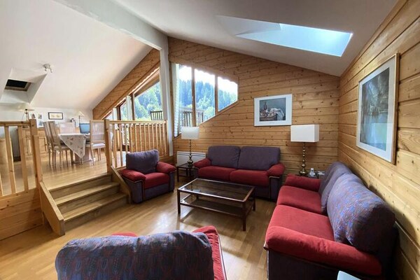 Ruim appartement in Beaufort met panoramisch uitzicht op de Alpen - thumbnail 1