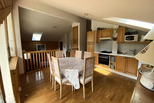 Ruim appartement in Beaufort met panoramisch uitzicht op de Alpen - thumbnail 2