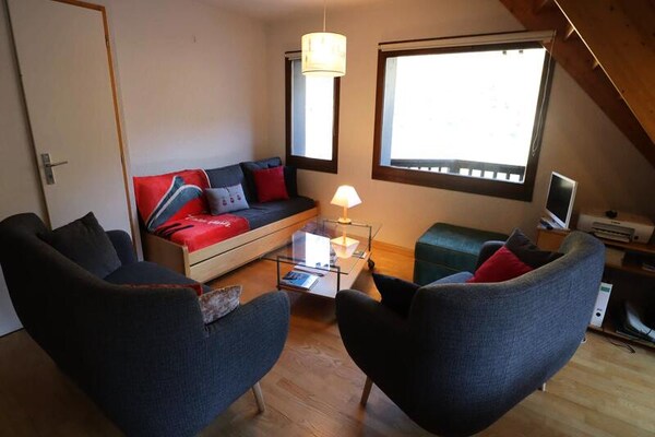 Ruime duplex voor 9 personen met tuin en uitzicht op de Alpen in Beaufort - thumbnail 1