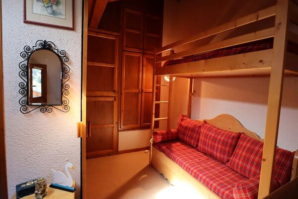 Duplexappartement in Arèches-Beaufort met uitzicht op de Alpen, vlakbij de piste - thumbnail 6