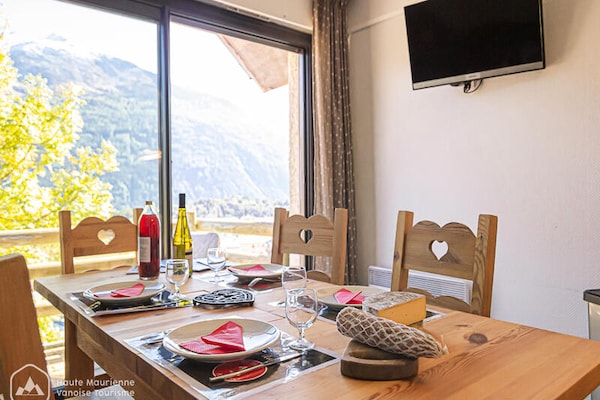 Appartement in Les Chalets De La Pyramide, Aussiois | 6 pers., skiliften op 100m - thumbnail 1