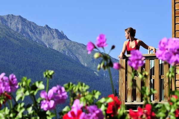 Appartement 6p in Aussois met zwembad, sauna en uitzicht op de Alpen - thumbnail 2