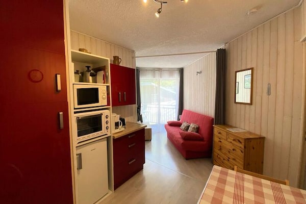 Knus appartement op het zuiden in Bareges met uitzicht op de Pyreneeën - thumbnail 1