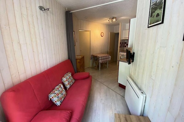 Knus appartement op het zuiden in Bareges met uitzicht op de Pyreneeën - thumbnail 3