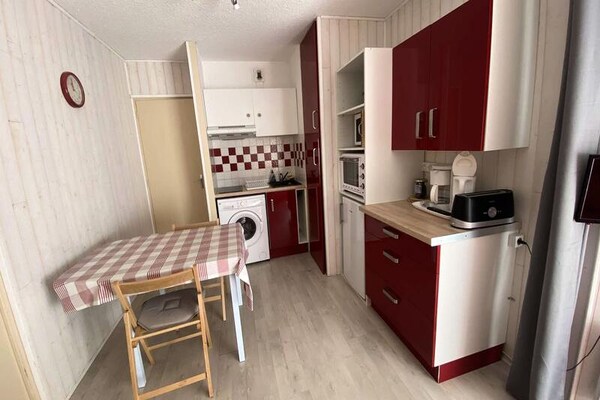 Knus appartement op het zuiden in Bareges met uitzicht op de Pyreneeën - thumbnail 4