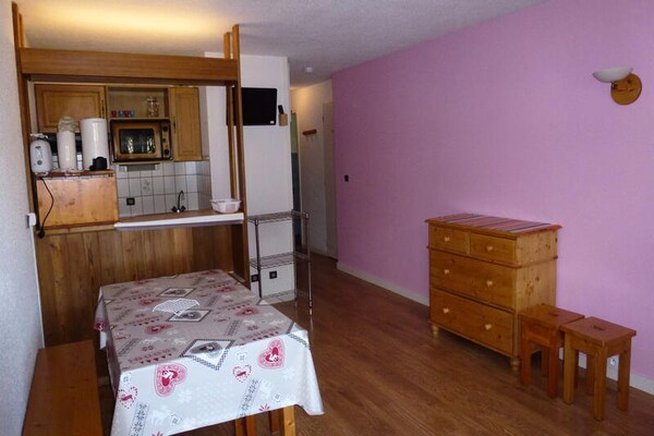 Knus studio-appartement in Bessans, direct bij de pistes en het dorp - thumbnail 3