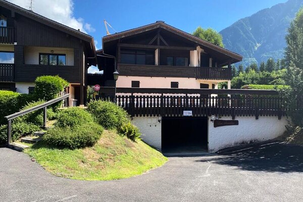 Knus appartement met tuin en uitzicht op Les Drus in Chamonix - thumbnail 1