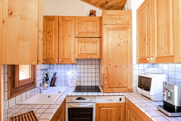 Stijlvol appartement in Chamonix met panoramisch uitzicht op de Mont Blanc - thumbnail 6