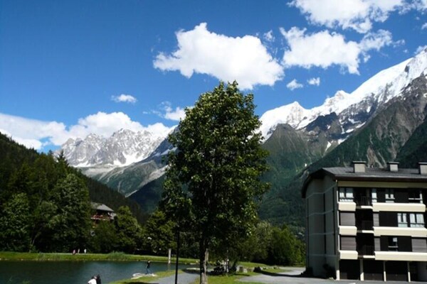 Alpine studio in Les Houches met balkon, 100m van de Prarion-lift - thumbnail 1