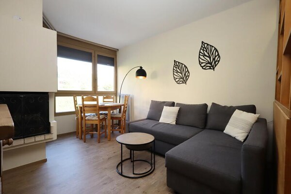 Alpine studio in Les Houches met balkon, 100m van de Prarion-lift - thumbnail 4