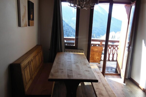 Knus appartement met zuidbalkon, 400m van centrum Courchevel - thumbnail 4
