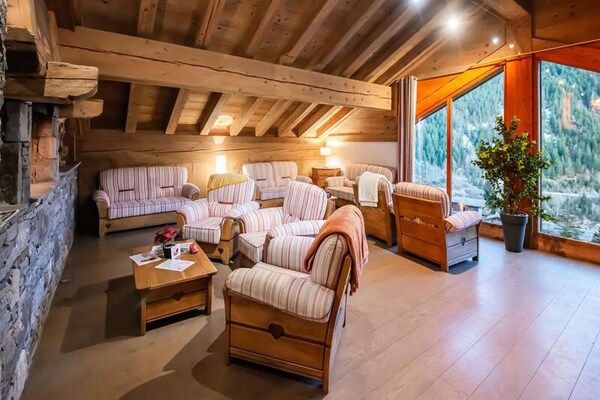 Ruim duplex appartement voor 8 personen met zwembad en sauna in Champagny-en-Vanoise - thumbnail 6