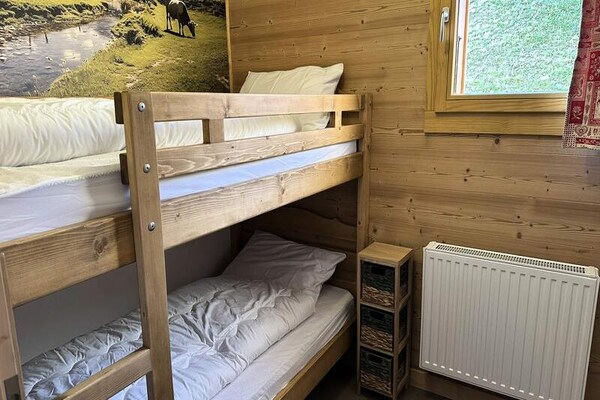Chalet Flore: knus appartement met bergzicht bij Combloux - thumbnail 5