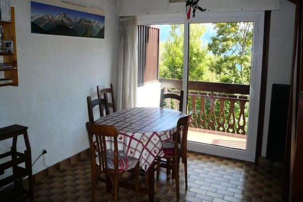 Knus appartement met mezzanine in Combloux, vlakbij de pistes - thumbnail 3