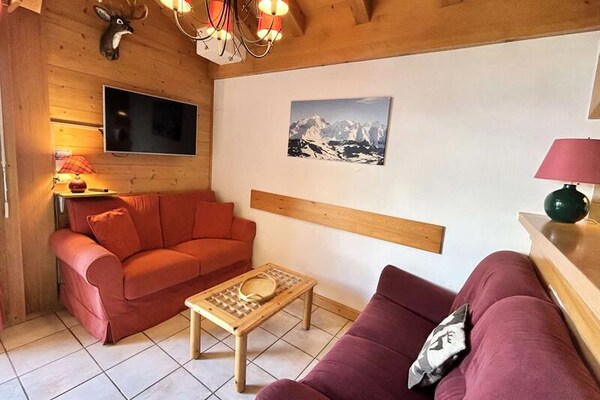 Panoramisch appartement op de bovenste verdieping met uitzicht op de Mont Blanc - thumbnail 4