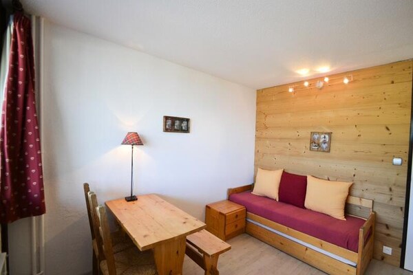 Kompacte studio in Plagne Centre met uitzicht op de Mont Blanc - thumbnail 2
