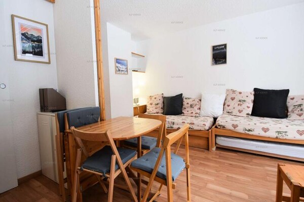Knus appartement voor 5 aan de voet van de piste in La Plagne - thumbnail 2