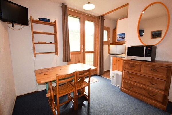 Studio met directe piste-toegang en zuidbalkon in Plagne Villages - thumbnail 5