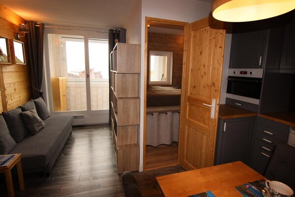Knus appartement op de piste in Val Thorens voor 3 personen - thumbnail 4