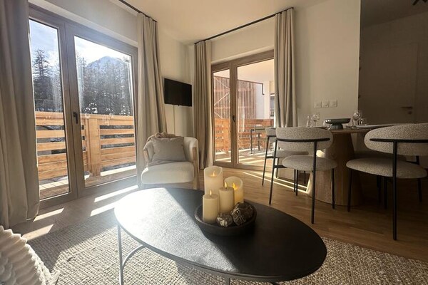 Appartement op 200m van de piste in Vars Les Claux met terras - thumbnail 4