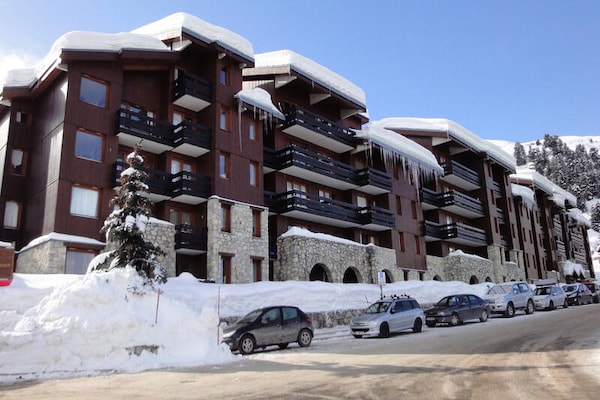 Knus appartement aan de piste in Les Allues met balkon op het noorden - thumbnail 6