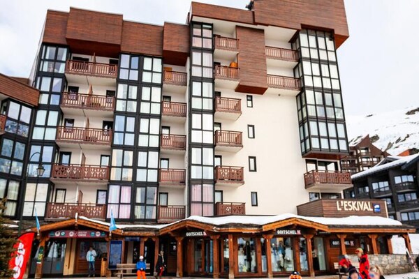 Appartement 4p in Val Thorens, direct aan de piste met zonnige veranda - thumbnail 6