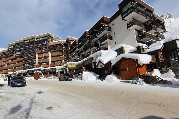 Studio Névés: direct aan de piste in het levendige Val Thorens - thumbnail 1