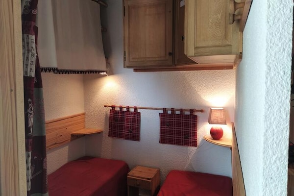 Knus appartement op de piste in Les Belleville voor 4 personen - thumbnail 6