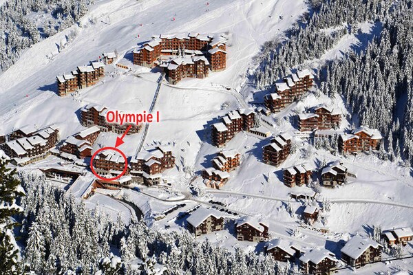 Knusse studio op 100m van de piste met balkon en uitzicht in Les Allues - thumbnail 4