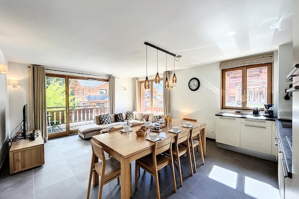 Ruim 3-slaapkamerappartement bij de piste in Les Gets - thumbnail 1