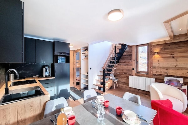 Knus appartement voor 6 personen in het hart van Les Gets met balkon - thumbnail 1