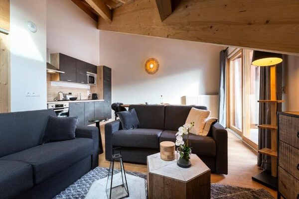 Appartement 6p in Vaujany met uitzicht, direct bij de cabinelift - thumbnail 4