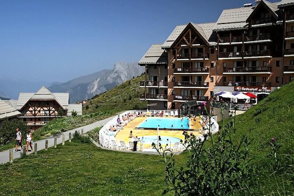 Appartement 5p aan de piste in Valmeinier 1800 met verwarmd buitenzwembad - thumbnail 1