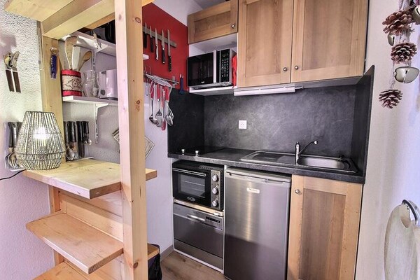 Appartement aan de piste in Vallandry voor 4 personen met balkon - thumbnail 6
