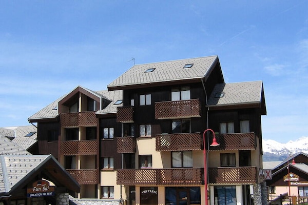 Knus appartement in Vallandry met balkon op zuiden, vlakbij de piste - thumbnail 2