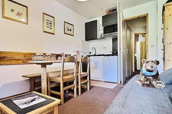 Gezellig appartement in Tignes Le Lac: ski-in/ski-out aan het meer - thumbnail 5